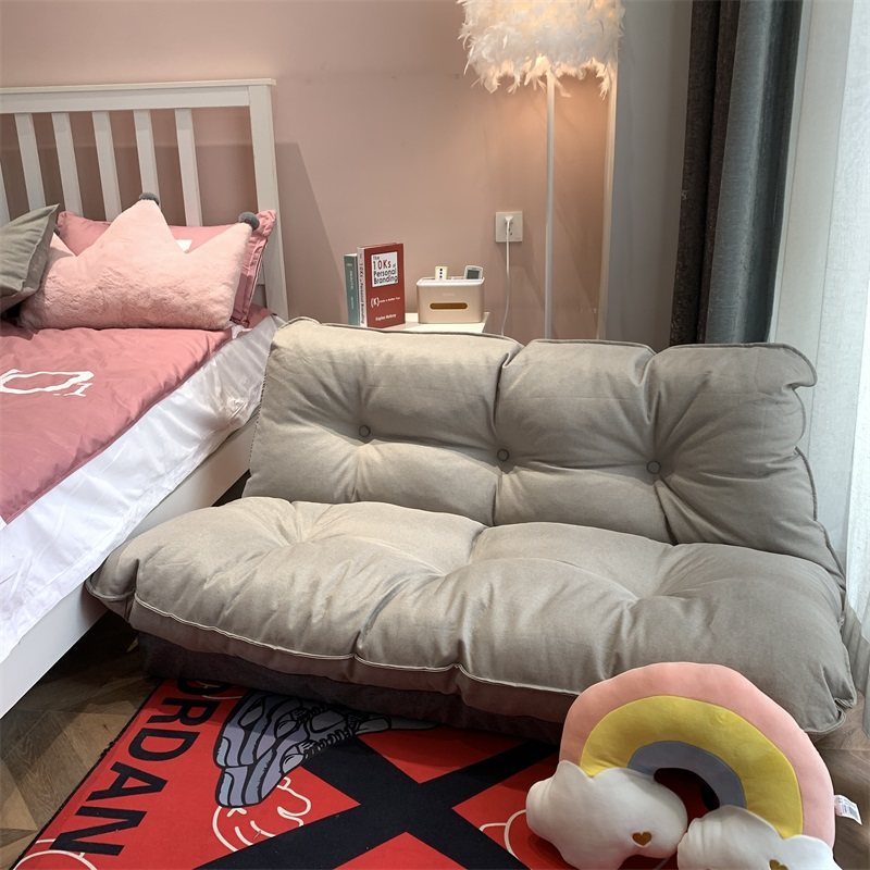 懒人沙发两用床折叠躺椅榻榻米单人双人网红O型女生卧室可爱小户