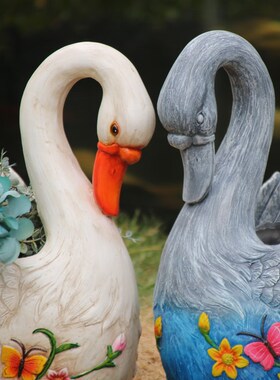 室外花盆花园装饰动物摆件落地户外庭院雕塑别墅雕像阳台布置造景