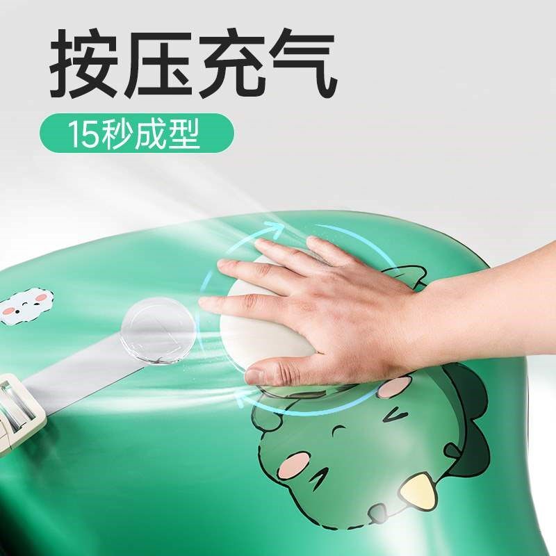 新品儿童a宝宝游泳圈学游泳儿童腋下卡通按压充气3游泳漂浮神器防