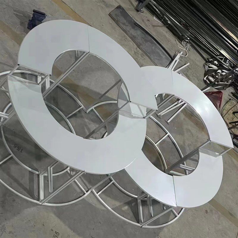 婚庆道具新款波浪铁艺甜品台四件套花器摆件花架子舞台摆件