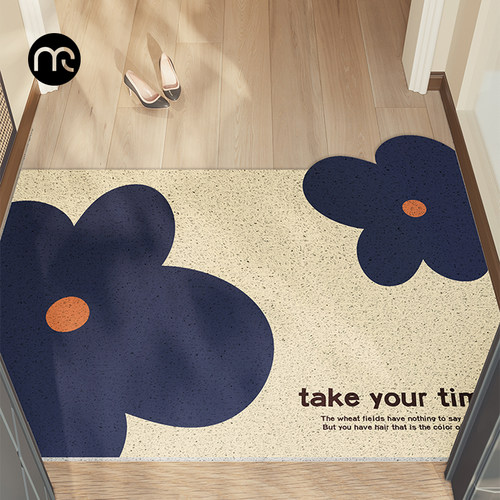 慕奈 入户门地垫丝圈pvc进门门口门垫可裁N剪脚垫玄关家用防滑地