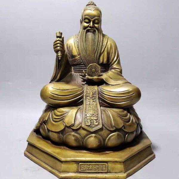 黄铜铸造 王禅老祖   刘伯温人物雕塑 摆件  金属工艺品  装饰品