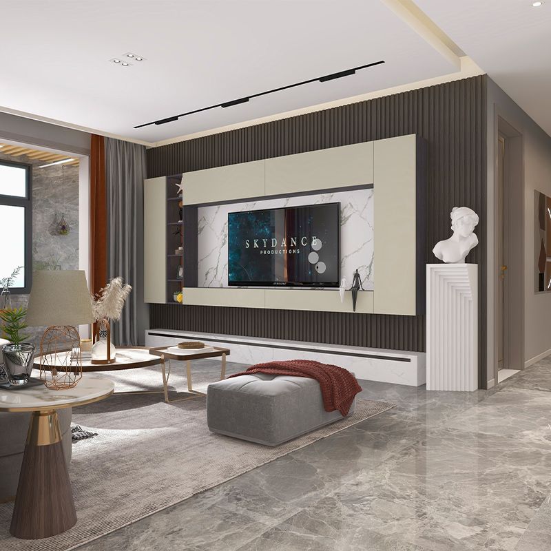 木格栅电视背f景墙装饰板格桑板网红实木格栅板长城板凹凸型护墙