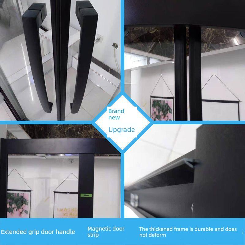 定制淋浴房玻璃隔断浴室方形洗澡间沐浴简易干湿分离卫生间推拉门