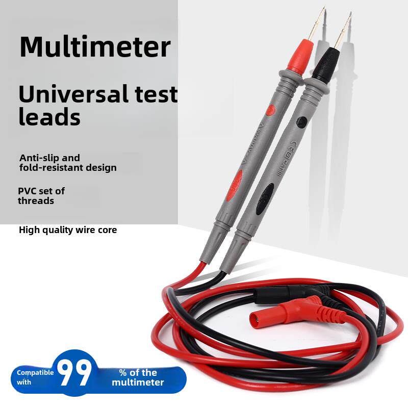 万用表表笔线不锈钢探针硅胶软线防冻AA特尖笔尖头钢针热电偶