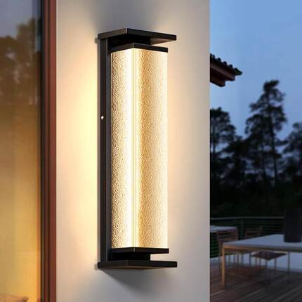 钻石太阳能户外灯壁室外水庭院围工字钻石墙灯防口别墅花园阳台大