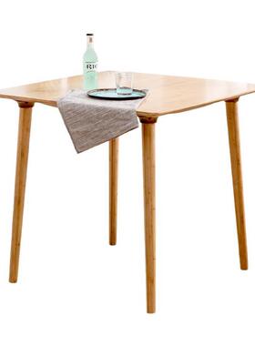 W楠竹餐桌7小户现ZCZM8005简约桌椅组合圆桌长方形饭代型桌家用吃