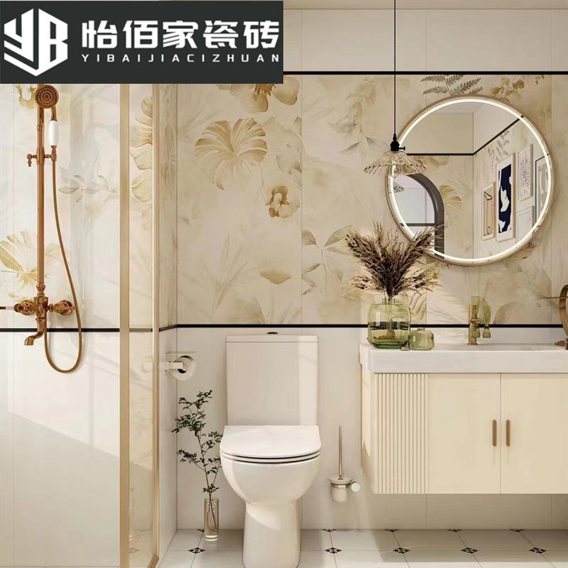 法复古瓷砖00x1200所花6砖南洋浴室洗式手间墙砖客97餐厅厕厨房地