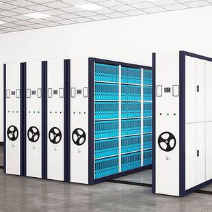 智能电动密集架档案室凭证资料密码文件柜手摇轨道式移动密集柜