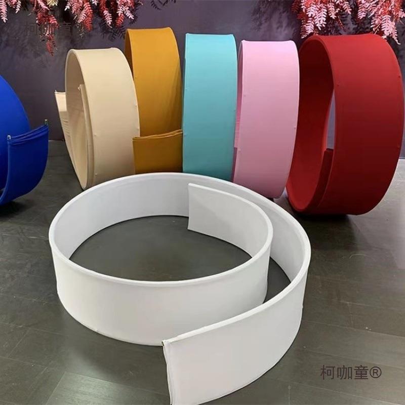 婚庆阳由弧光板自曲线波浪形螺布旋百变柯咖童弹力布造型婚礼置道