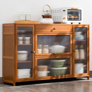 餐边柜子简易厨房家用柜组合多功子能碗柜收纳餐具RVF柜橱储物柜