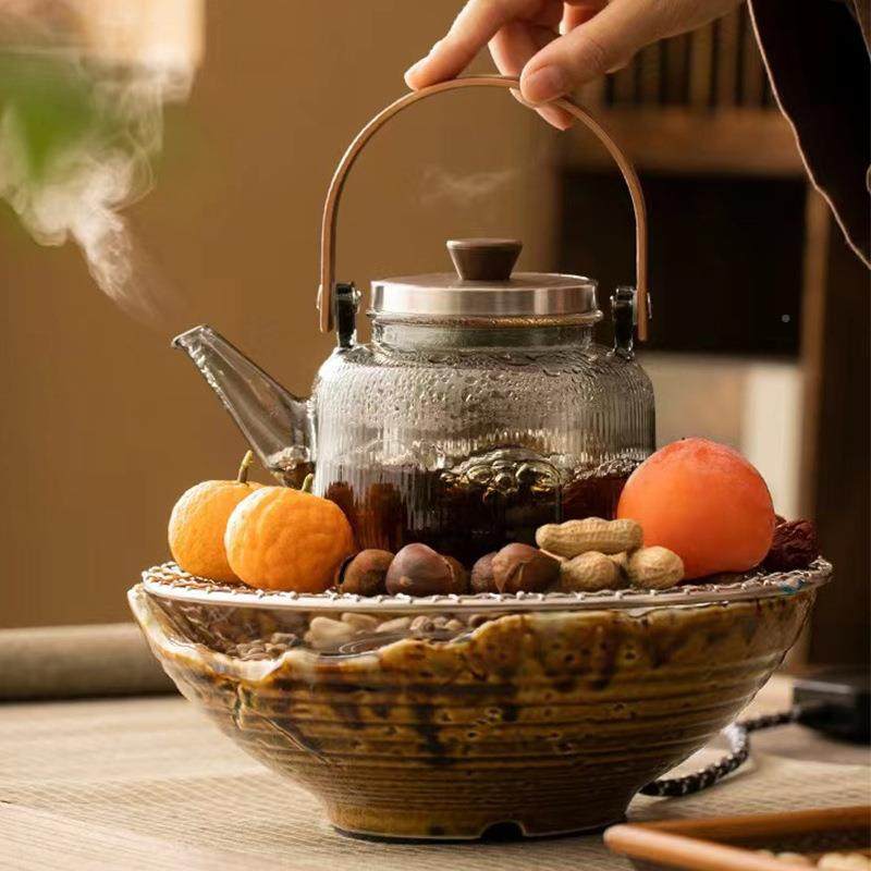 围煮用茶炉烤茶器电21JS1128陶炉小红薯家泡茶日式茶古具套装复茶