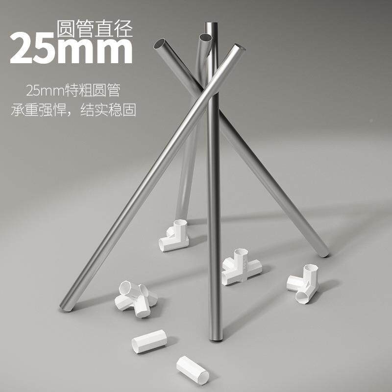 简易406组装柜卧室双人布艺收纳实用布衣柜衣钢管柜加粗固加全钢