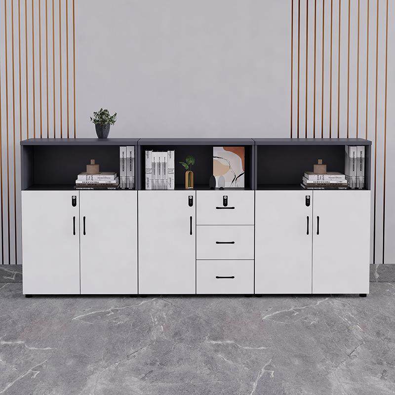 文件柜柜办公室落地柜柜资料储物ZK109柜带锁边花槽柜代组合柜现