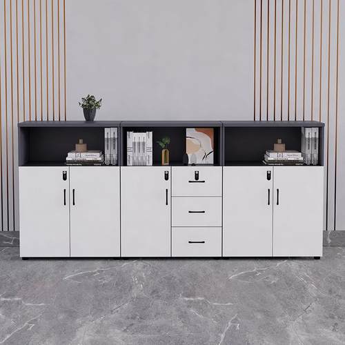 文件柜柜办公室落地柜柜资料储物ZK109柜带锁边花槽柜代组合柜现