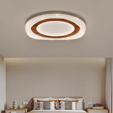 形全光谱复古卧室灯护眼房间轻奢温现代风极简馨水366晶圆书房顶