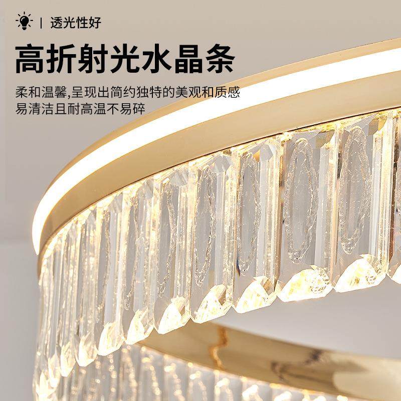 客厅音风约扇灯轻9奢水晶灯静护6眼可摇头现代简电扇一体吊扇灯65,家装灯饰光源,风扇灯,淘宝优惠券,粉丝福利购,淘宝优惠卷