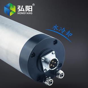 华江雕刻机主轴电机刻1.5/2.2/.2/5800圆形.5K速高水冷轴雕机配件