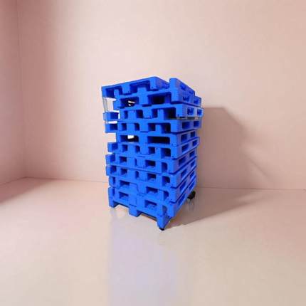 田字塑胶盘加厚网流格板塑料卡重力载货STH叉托车物运输托盘厂家