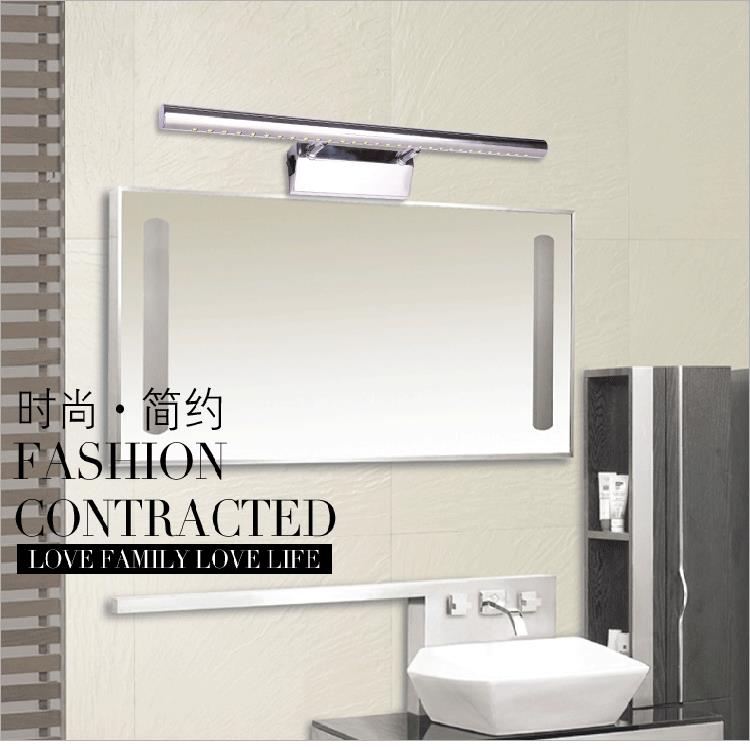 不锈生钢镜镜前灯LED防水雾现简约卫间浴室化427妆画直灯厂家销