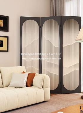 简约现代屏折风隔断厅卧室挡床客酒店办公新室叠移动GKA中式山水