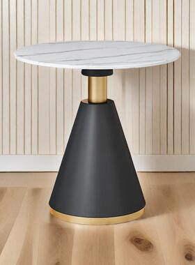 意岩板圆餐桌简约28758茶几现代式样板房高端酒店商小务形洽谈茶