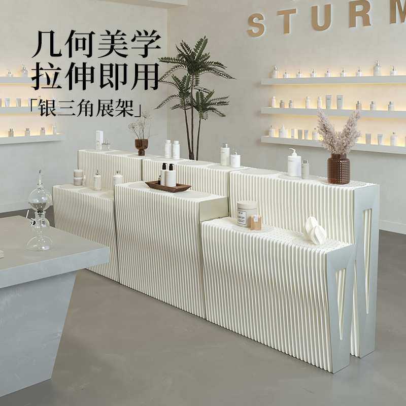 十八纸货架展示柜台中岛线下实体样品珠宝模型产品多层置物陈列架