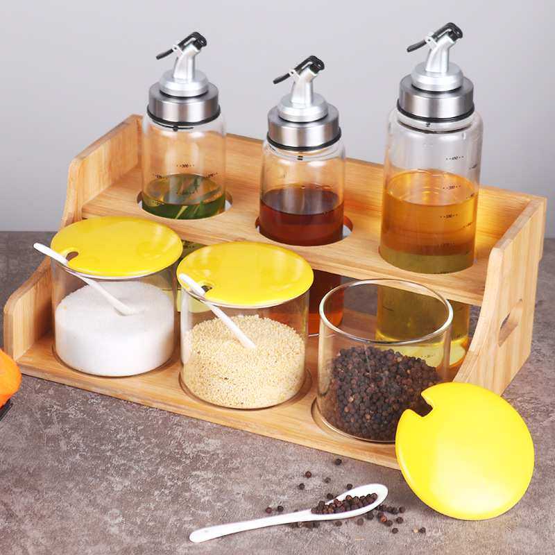 油瓶油壶油醋酱油瓶组合装 带置物架厨房调料瓶调料盒盐罐套装,电子元器件市场,其它元器件,淘宝优惠券,粉丝福利购,淘宝优惠卷