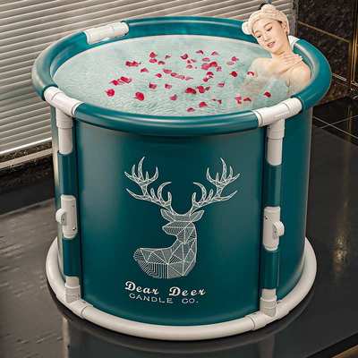 泡澡桶大人折叠全身沐浴桶洗澡桶儿童小孩可坐家用洗澡盆成人浴缸