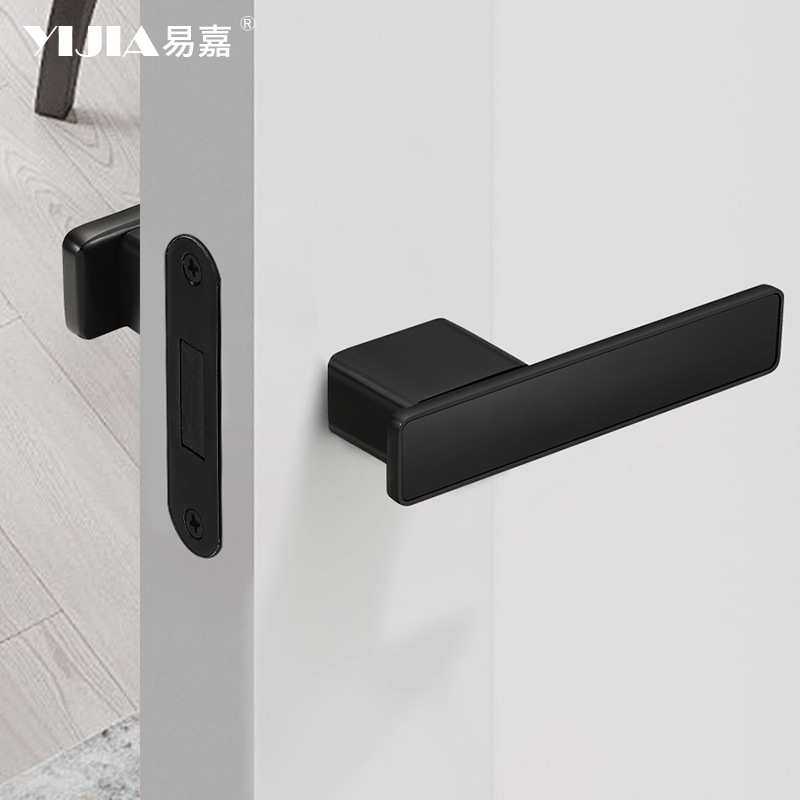 极简意式生态门锁卧室门锁现代简约房门木门把手静音磁吸室内门锁