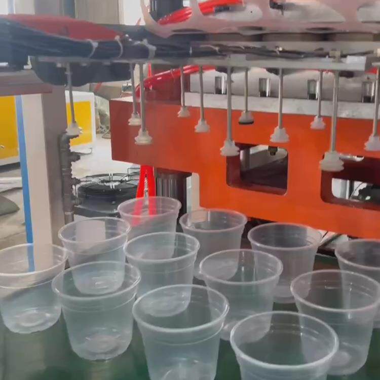 YX-850花盆成型机一次性塑料杯碗餐盒水果盒碗盖液压塑料成型机