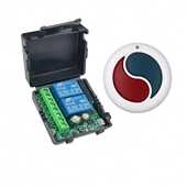 2路控制开关电机正反转遥控开关9V12V24V伸缩杆无线遥控控制开关