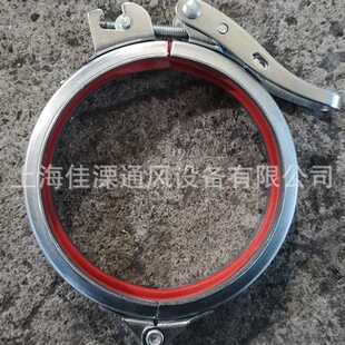 镀锌304不锈钢风管快速抱箍管夹桶箍卡箍通风管道配件卡扣可调节