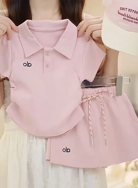 女童夏季套装2026新款洋气儿童宝宝POLO短袖短裤两件套女宝夏装YK