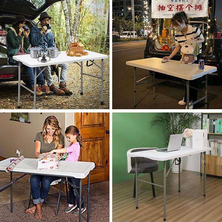 便携式会议桌折叠桌户外长桌子简易办公桌折叠餐桌椅塑料摆摊桌