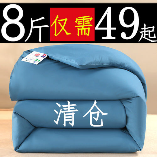 被子冬被加厚保暖棉花被芯学生宿舍单双人春秋被6T斤8斤棉被空调