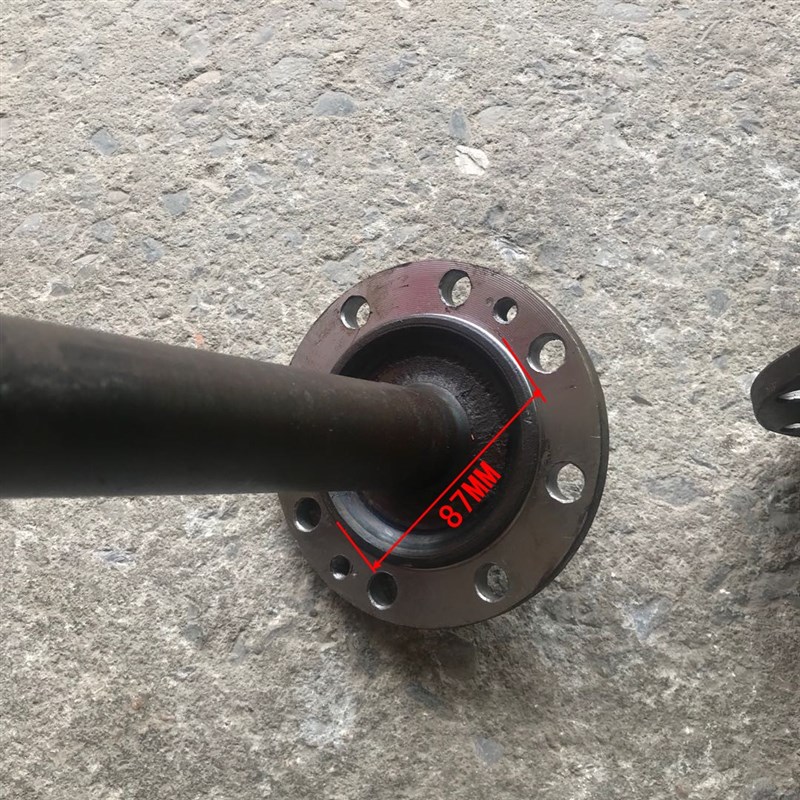 农用三轮车后桥配件五征半轴720长中盘吉祥星680大盘6见全浮半轴