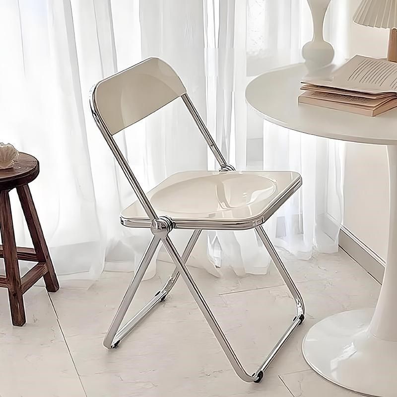 可折叠椅子透明亚克力凳子靠背家用餐椅服装店拍照ins简约化妆椅,住宅家具,折叠椅/躺椅,淘宝优惠券,粉丝福利购,淘宝优惠卷
