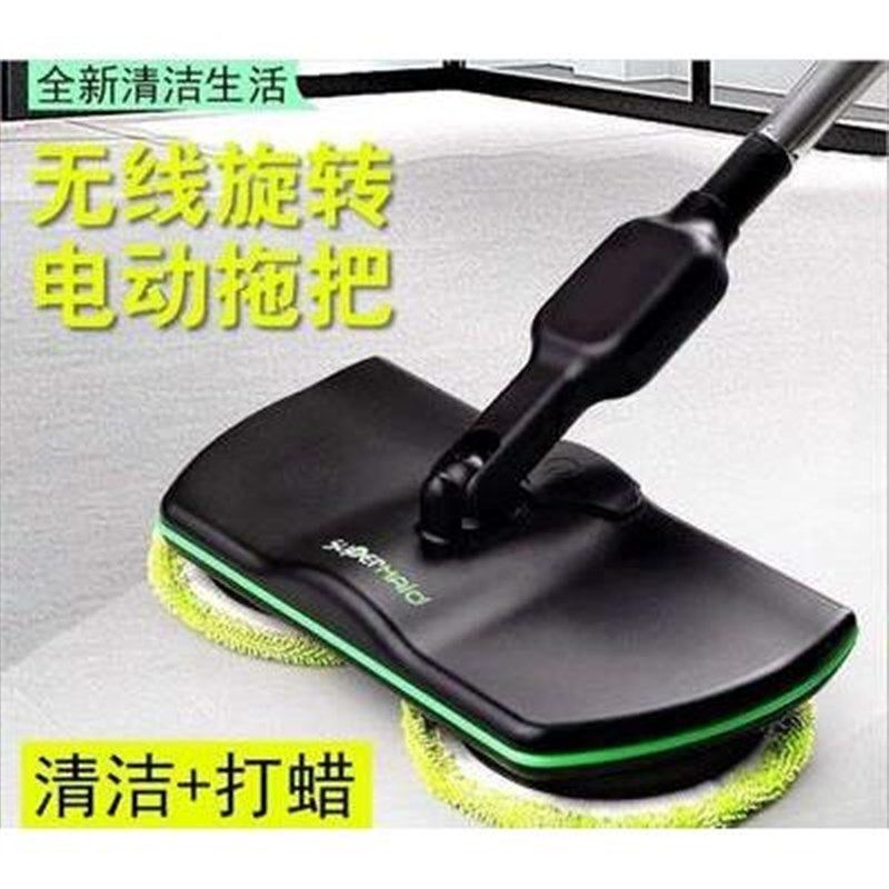 家用102电动机拖把充电清洁拖地手推式不弯腰擦地机旋无线电动拖