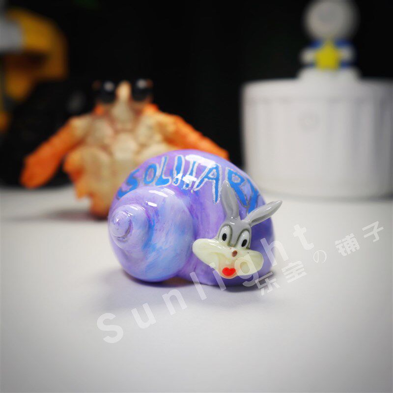 寄居蟹替换壳DIY手工制作壳创A意手绘淡水观赏蟹宠物用品可爱装饰