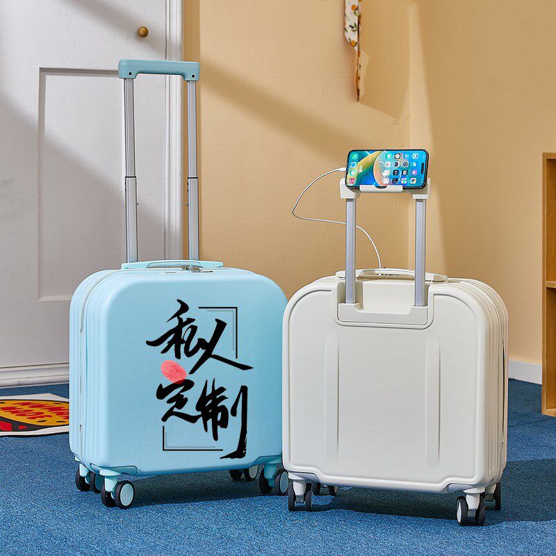 行李箱定制logo图案照片可印A刻A字订制登机拉杆箱涂鸦旅行公司礼