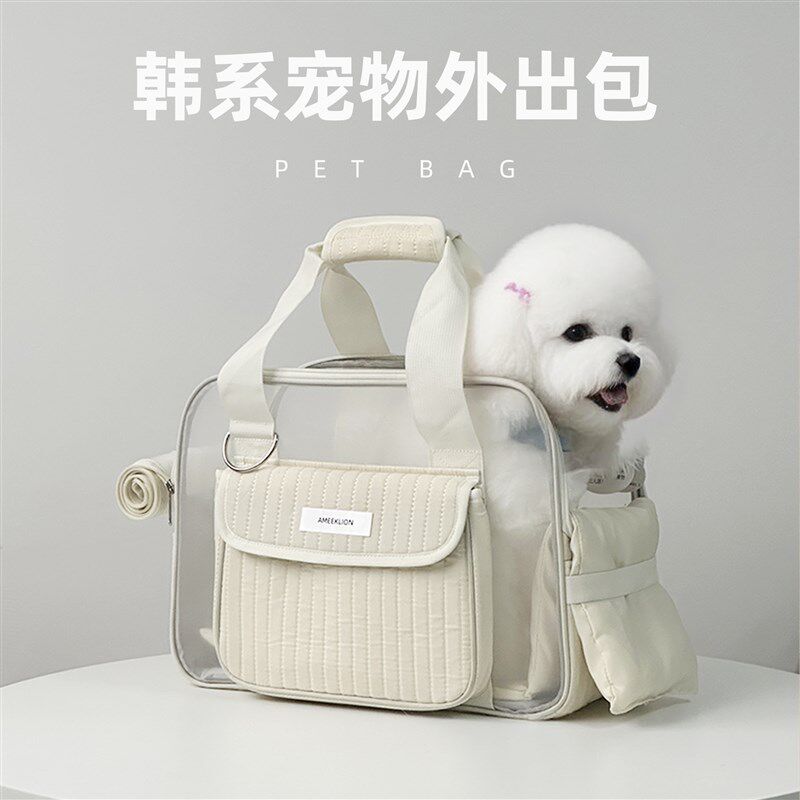新款宠物外出包小体狗可爱时尚简约透气春夏猫包狗袋出行手提包