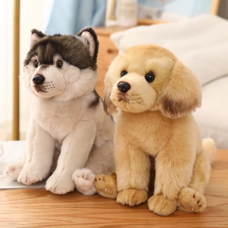 仿真马尔济斯犬j公仔狗狗娃娃可爱拉布拉多毛绒玩具玩偶比熊犬摆