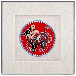 传统属相手工马尾绣画框生肖挂画亲人情侣朋友礼物商务礼品黔工匠