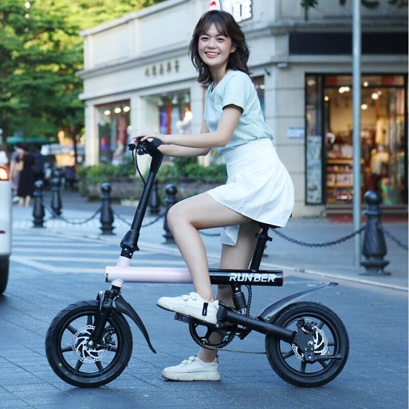 多功能电动车脚踏便携迷你折叠男女E小型锂电池代步助力电动自行