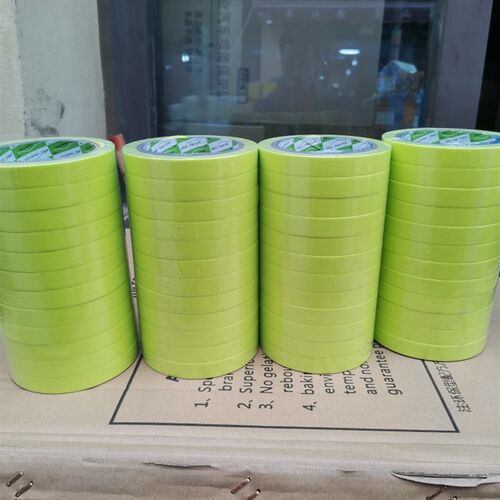 绿色耐高温胶带纸和纸胶带喷漆遮蔽胶带