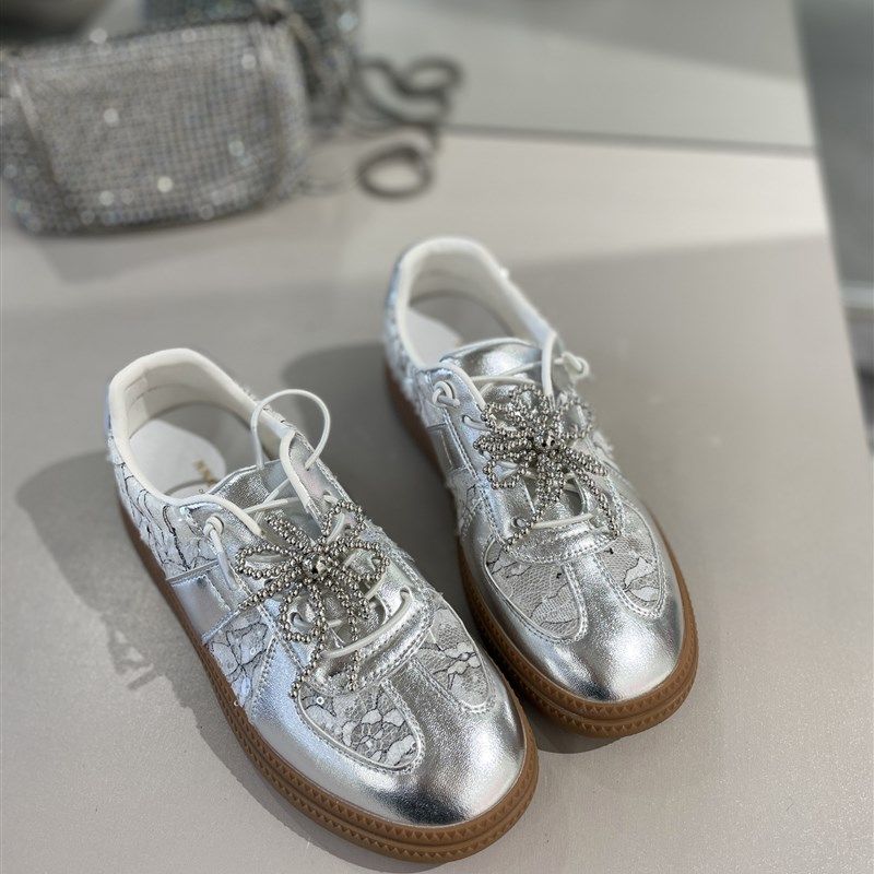 2025新款网面透气板鞋厚底亮片德训鞋女鞋259-36(J2),女鞋,德训鞋,淘宝优惠券,粉丝福利购,淘宝优惠卷