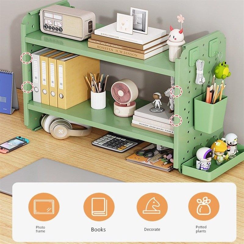 桌上书架桌面置物架办公桌收纳架宿舍学生学习桌多功能书架,收纳整理,收纳洞洞板,淘宝优惠券,粉丝福利购,淘宝优惠卷