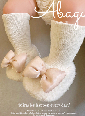 婴儿棉鞋冬季公主鞋0l-3-6-9个月女宝宝鞋袜新生儿室内地板鞋0-1