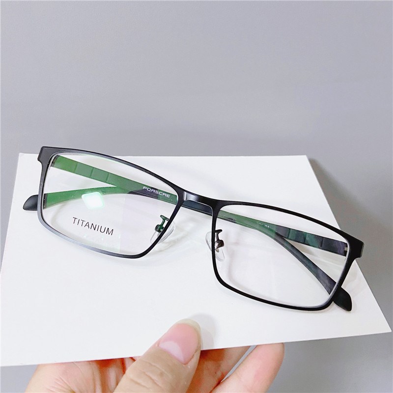 男士金属复古商务眼镜框大脸方形可配近视散光变色镜片全框眼睛架